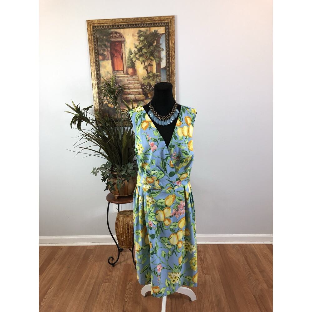 R & K Women Dress Womens Plus 20W Boho Vacation Resort Wear Sleeveless Zip Back